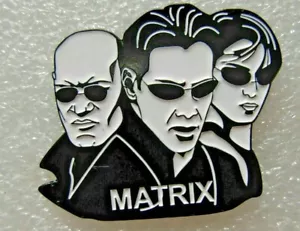 The Matrix pin badge. Neo Morpheus Trinity. Sci Fi movie. Quality Metal. Enamel. - Foto 1 di 1