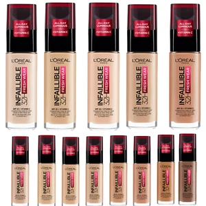 L'Oreal Paris Infaillible 32H Fresh Wear Foundation 30ml -CHOOSE SHADE - NEW - Picture 1 of 1