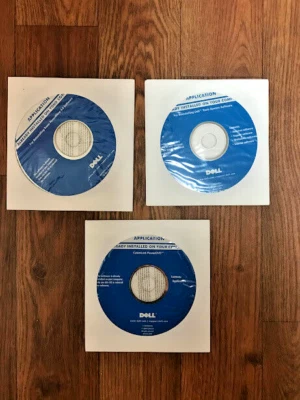 (3) Microsoft CDs Applications 2003  Cyberlink  Sonic Record  Dell Tools System - Image 1 of 2