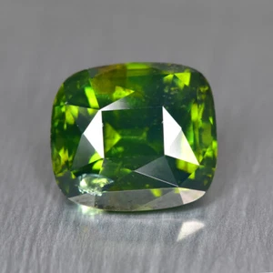 7.85Ct Cushion, Charming Unheated Intense Green Zircon _Sri-Lanka - Bild 1 von 2