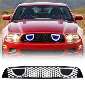AMERICAN MODIFIED Mustang Front Upper Grille Fits 2013-2014 Ford Mustang GT V6 - Picture 1 of 9