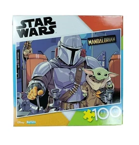 Star Wars The Mandalorian Baby Yoda 100 Piece Jigsaw Puzzle Buffalo Games - Picture 1 of 2