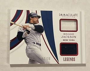 Reggie Jackson Patch Yankees 2019 Panini Immaculate 17/25 - Picture 1 of 3