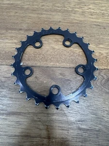 Vintage SR 371 Inner Chainring 28t 74 BCD 5 Bolt Black - Picture 1 of 4