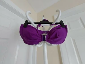Swimwear Bra "George"Removable Pads Lycra Purple Colour Size: 20 (UK) Eur 48 - Picture 1 of 11