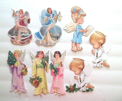 PIECINGS BY DAND D 3D UPick Christmas Angels Nativity Scrapbook Card Embellishment