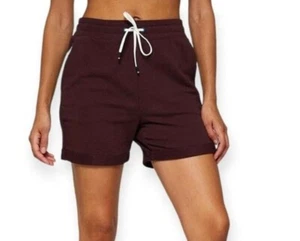 FOURLAPS Rush Shorts Womens XXL Fudge French Terry Stretch Drawstring Waist NWT - Picture 1 of 11