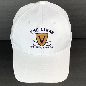 Gorra de golf The Links at Victoria Carson California blanca bordada - Imagen 1 de 12
