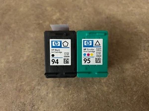2er SET ORIGINAL HP 94 95 SCHWARZ TRI-COLOR C8765W C8766W TINTENPATRONEN I6-7(4) - Bild 1 von 6
