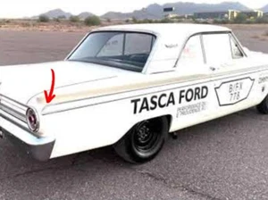 1963 Ford Fairlane 500 side trim rear quarter last piece rh - Picture 1 of 3