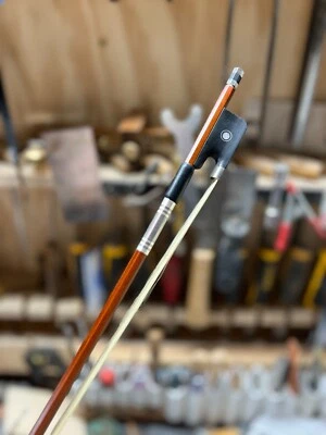 14 inch Viola Bow Brazilwood stick Ebony Frog  Straight for 14''-17'' violas - Image 1 of 4