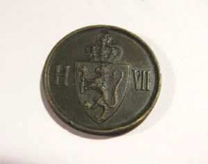 Moneda de 2 minerales Noruega 1907 - Imagen 1 de 5