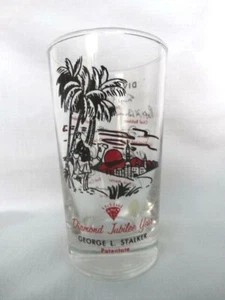Libbey Glass1959 Shriners DIVAN 60th Anniversary Diamond Jubilee 8oz Tumbler EUC - Picture 1 of 12