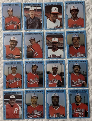 1985 TCMA Rochester Red Wings team set singles - Image 1 of 4