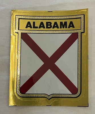 Alabama State Flag Medallion Sticker - Image 1 of 2