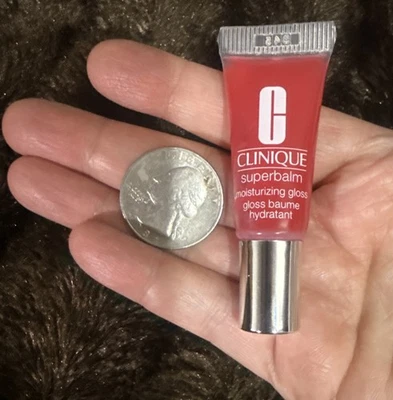 Clinique Superbalm Moisturizing Gloss In 02 Raspberry .17oz/5ml TRAVEL SIZE MINI - Image 1 of 4