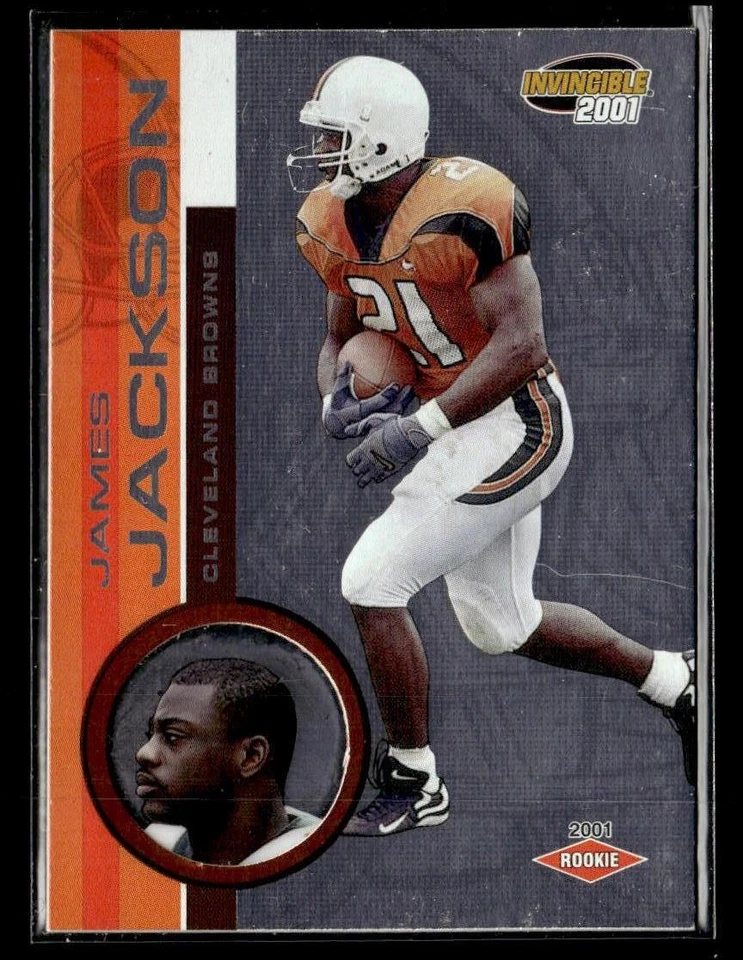 2001 Pacific Invincible #263 James Jackson Retail Rookie Card Cleveland Browns - Image 1 of 2
