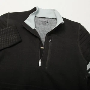Smartwool Pullover Damen Medium schwarz Intraknit 250 1/4 Zip Merino - Bild 1 von 12