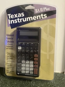 Texas Instruments BA II Plus Advanced Financial Calculator New Old Stock 1997 - Picture 1 of 2