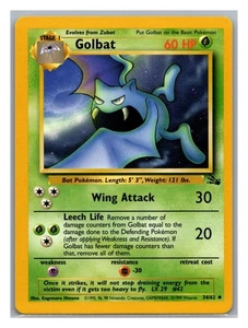 Golbat 34/62 - Pokémon Fósil Regular Excelente Estado - Imagen 1 de 2