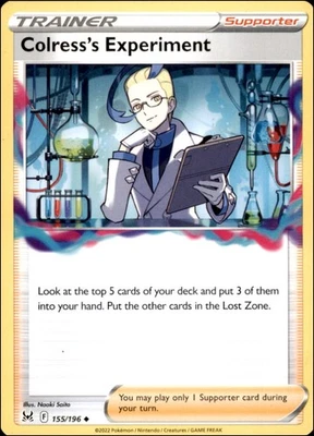 Pokemon - 2X Colress's Experiment #155/196 - SWSH11: Lost Origin Uncommon - Image 1 of 2