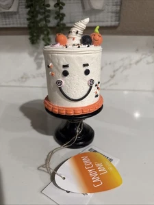 Candy Corn Lane Mini Fantasma Esmerilado Brillo Caramelo Pastel Halloween 6” - Imagen 1 de 5