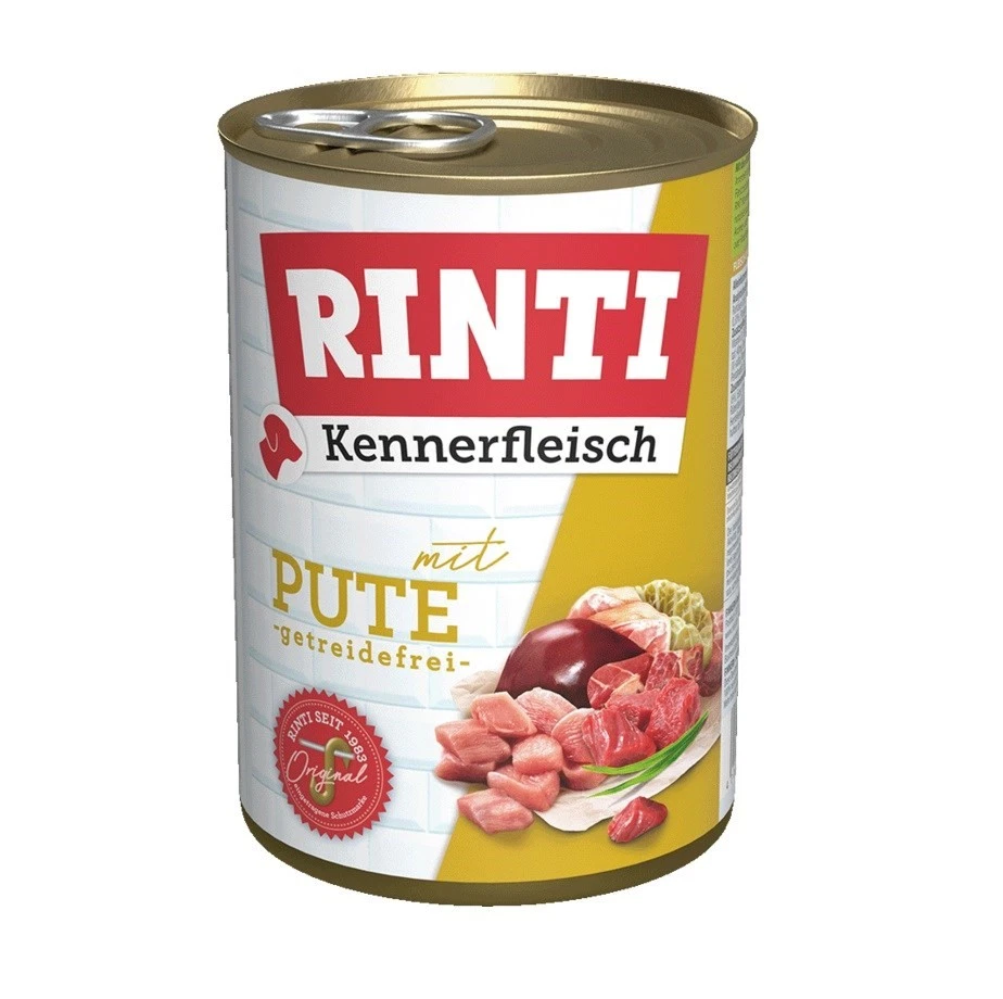 4000158910554 RINTI Kennerfleisch Turkey - Nassfutter für Hunde - 400g RINTI - Bild 1 von 1