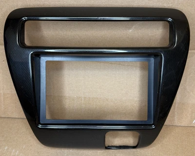 1997-2001 Honda Prelude Heater Radio Stereo Trim Bezel Cover Dash Carbon Foto 1 de 4