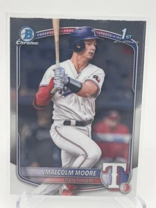 2025 Bowman Chrome - Malcolm Moore #BCP-129 - 1st Bowman - Bild 1 von 2