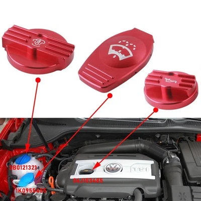 EA888.2 Oil Coolant Tank Bottle Cap Guard for Audi A3 A4 A5 B8 Jetta MK6 Red New Foto 1 de 4