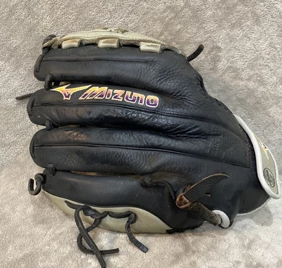 Guante de Softbol Lanzamiento Rápido Mizuno 12.5" GFN1250F5 Negro/Gris Lanzamiento a la Mano Derecha Foto 1 de 4
