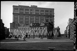 1932 8th Ave & Horatio to 13th St EL Train Manhattan NYC Old Photo Negative A14 - Bild 1 von 1