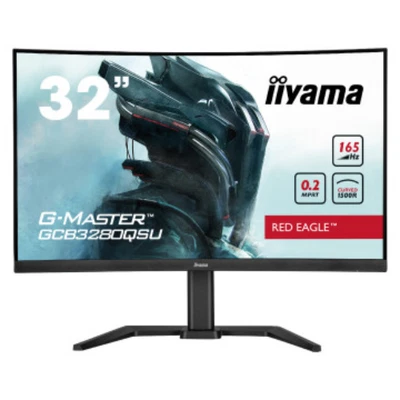 Monitor curvo IIYAMA 31.5" G-Master VA WQHD 165Hz 0.2ms 1500R GCB3280QSU-B1 Foto 1 de 4