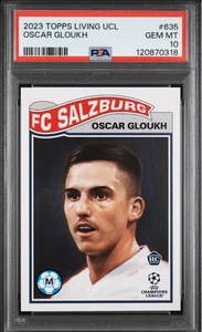 2023 Topps UCL Living Set /844 Oscar Gloukh #635 Rookie RC PSA 10 - Picture 1 of 2