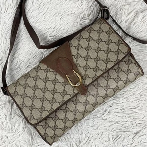 Gucci PVC 2-Way Shoulder Bag Horsebit Embossed Logo Used From Japan - Bild 1 von 10