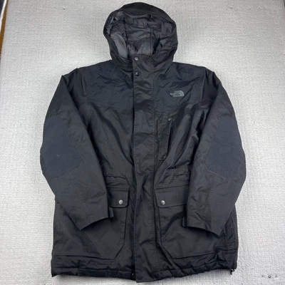 The North Face Men Sz L Hyvent heavyweight Coat Jacket Parka Black (Read) - Image 1 of 4