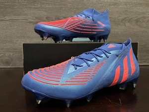 Adidas Predator Edge.1 SG Soccer Cleats Blue Orange Men's 11.5 H02965 - Picture 1 of 11