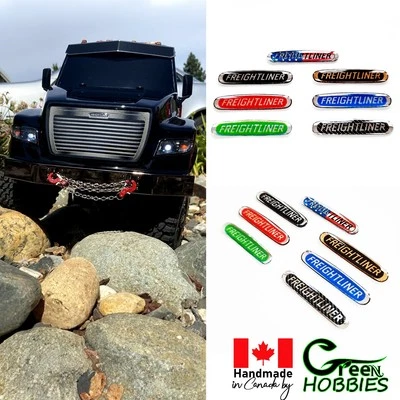 RC 1/14 1/10 FREIGHTLINER TRUCK EMBLEM Scale Badge Handcrafted Hauler TRX6 Logo - Image 1 of 4