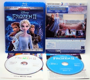 Walt Disney FROZEN II Blu-Ray & DVD + Sing-Along Version of the Movie 2020 PG - Picture 1 of 3