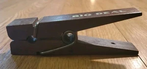 Vintage grande spilla appendiabiti in legno decorazione scrivania ufficio GRANDE AFFARE - Foto 1 di 7