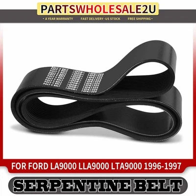 59.4"Fan Serpentine Belt for Ford LA9000 LLA9000 LTA9000 1996-1997 10.8L 14.6L - Image 1 of 4