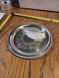 10 In Eastern Incorporated Silverplate Tray/ Plate. - Picture 1 of 15