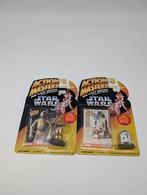 Figuras Kenner 1994 de colección Star Wars Action Masters C-3PO R2-D2 de metal fundido Foto 1 de 2
