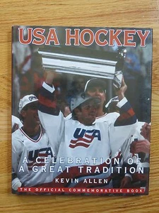 1987 USA HOCKEY Great Tradition Book BRIAN LEETCH PAT LAFONTAINE CHRIS CHELIOS - Picture 1 of 12