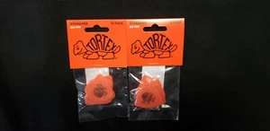 2-Pack Dunlop Tortex .60mm Orange Picks (418P.60) 24-Picks Total - Picture 1 of 5