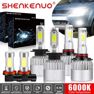 For Mitsubishi OUTLANDER 2014-2020 combo 6X LED Headlights Kit + Fog Light Bulbs - Picture 1 of 12