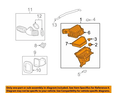 Chevrolet GM OEM 12-15 Camaro Air Cleaner Intake-Filter Box Housing 92240654 - Image 1 of 2