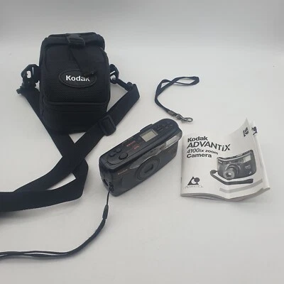 Kodak Advantix 4100ix Zoom APS Film Point and Shoot Camera Black - Fully Working - Image 1 of 4