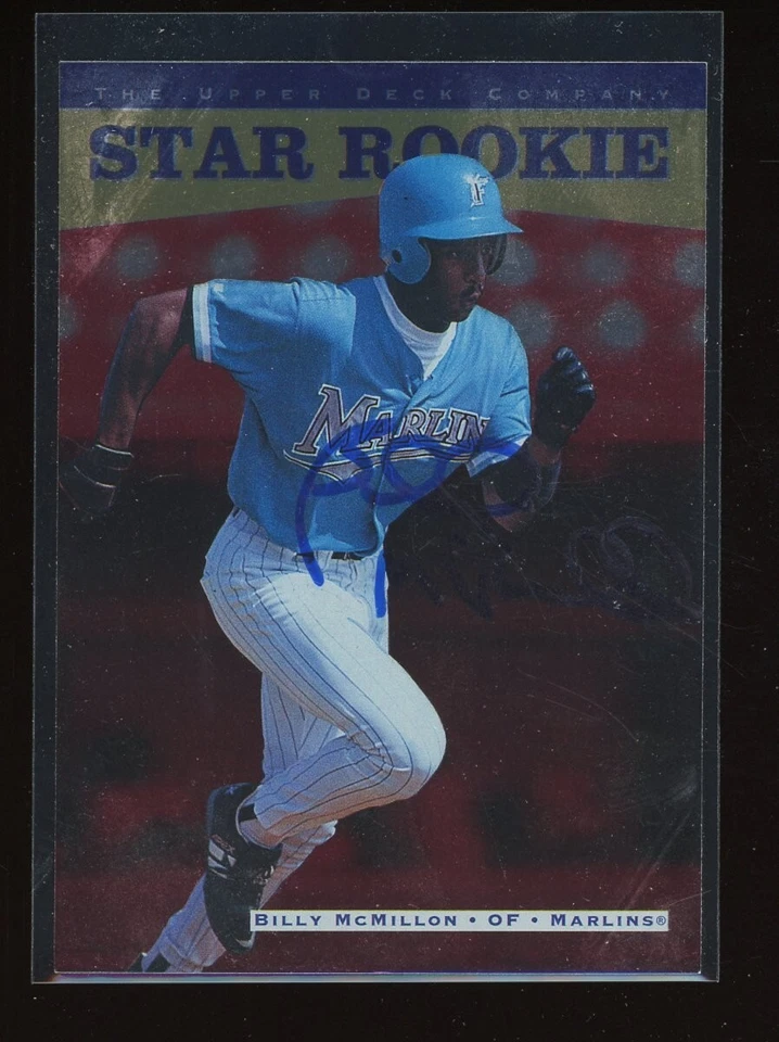1996 Upper Deck BILLY MCMILLON Signed Card autograph auto MARLINS - Image 1 of 1