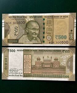 Rs 500/- Signature Series I-100 Signed By SHAKTI KANTA DAS Inset C 2021 Issue